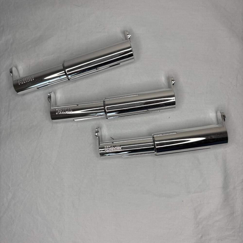 Teravan Extender for Extra Large Toilet Paper, Silver/Chrome X3